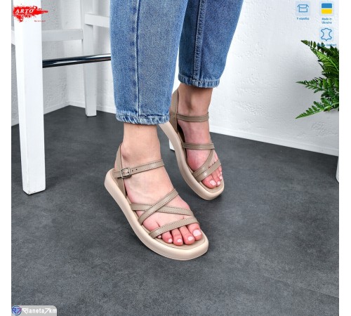 Босоніжки жіночі на літо (8 пар р.36-41) бежевий  "ARTO"