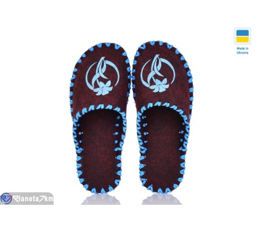 Тапки жіночі на весну/осінь (9 пар р.36-41) бордовий  "Activ"