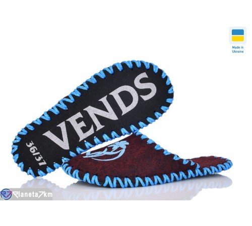 Тапки жіночі на весну/осінь (9 пар р.36-41) бордовий  "Activ"