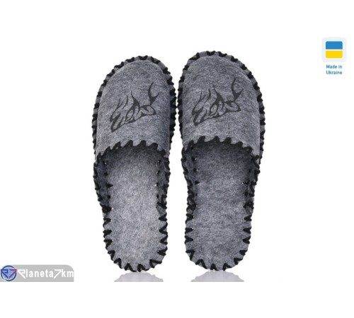 Тапки чоловічі на весну/осінь (9 пар р.40-45) сірий  "Activ"