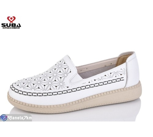 Туфлі жіночі на літо (8 пар р.37-42) білий  "SUBA"