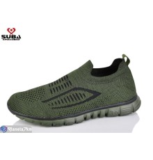Кросівки чоловічі на літо (8 пар р.41-46) зелений  "SUBA"
