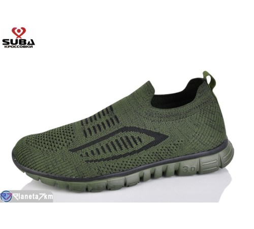 Кросівки чоловічі на літо (8 пар р.41-46) зелений  "SUBA"