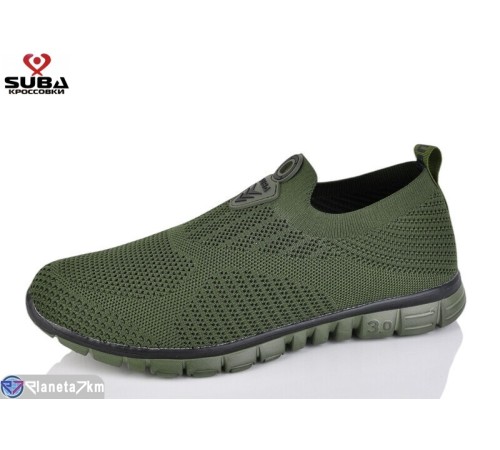Кросівки чоловічі на літо (8 пар р.41-46) зелений  "SUBA"