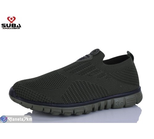 Кросівки чоловічі на літо (8 пар р.41-46) зелений  "SUBA"