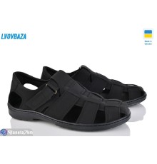 Сандалі чоловічі на літо (8 пар р.40-45) чорний  "LEOBAZA"