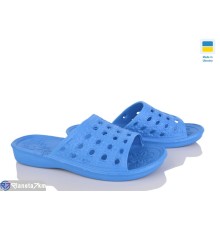 Шлепки жіночі на літо (6 пар р.36-41) синій  "Ladmir"