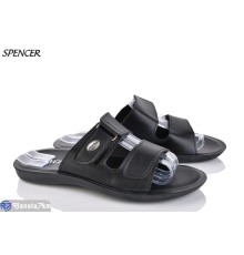 Шлепки чоловічі на літо (6 пар р.40-45) чорний  "Spencer"