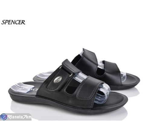 Шлепки чоловічі на літо (6 пар р.40-45) чорний  "Spencer"