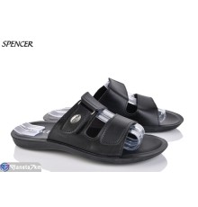 Шлепки чоловічі на літо (6 пар р.40-45) чорний  "Spencer"