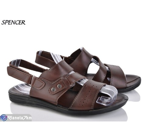 Сандалі чоловічі на літо (6 пар р.41-45) коричневий  "Spencer"