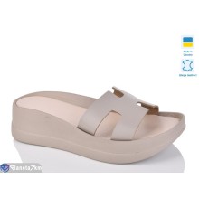 Шлепки жіночі на літо (6 пар р.37-41) коричневий  "LIKA"