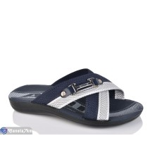 Шлепки чоловічі на літо (6 пар р.40-44) синій  "Taffi"