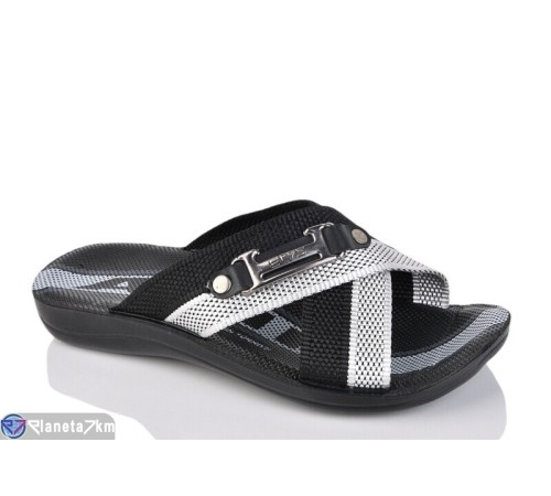 Шлепки чоловічі на літо (6 пар р.40-44) чорний  "Taffi"