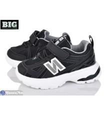 Дитячі кросівки на весну/осінь (8 пар р.27-32) чорний  "BIG"