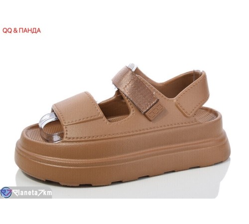 Босоніжки жіночі на літо (8 пар р.36-41) коричневий  "QQ&Панда"