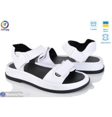 Босоніжки жіночі на літо (8 пар р.36-40) білий  "Леопард"