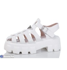 Босоніжки жіночі на літо (8 пар р.36-41) білий  "Fuggo"