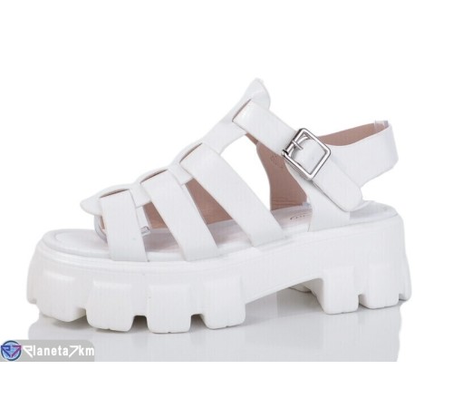 Босоніжки жіночі на літо (8 пар р.36-41) білий  "Fuggo"