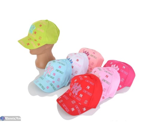 Кепка жіноча на літо (5 шт. р.сетка 50-52) мікс  "CAROLLA"