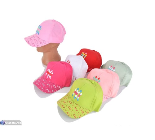 Кепка жіноча на літо (5 шт. р.сетка 52-54) мікс  "CAROLLA"