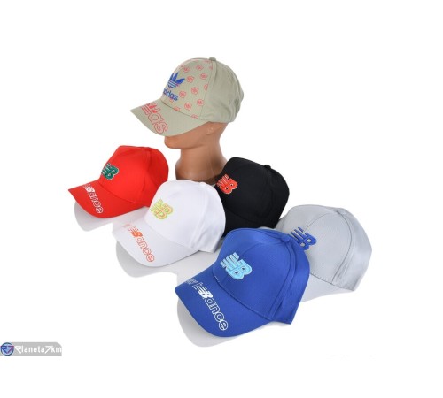 Кепка чоловіча на літо (5 шт. р.сетка 52-54) мікс  "CAROLLA"