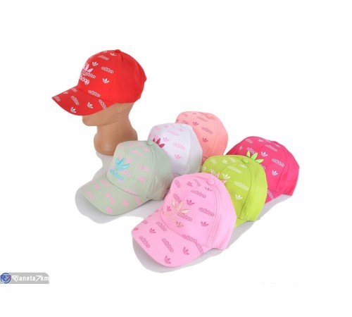 Кепка жіноча на літо (5 шт. р.сетка 50-52) мікс  "CAROLLA"