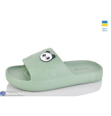 Шлепки жіночі на літо (8 пар р.37-40) зелений  "LOTTOS"