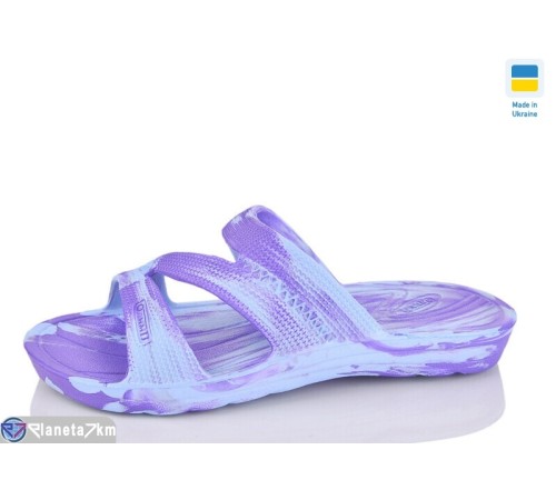 Шлепки жіночі на літо (8 пар р.36-41) фіолетовий  "LOTTOS"
