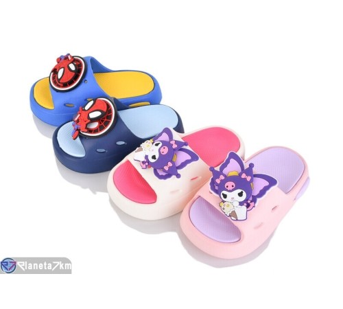Шлепки дитячі на літо (12 пар р.24-29) мікс  "LINKA"