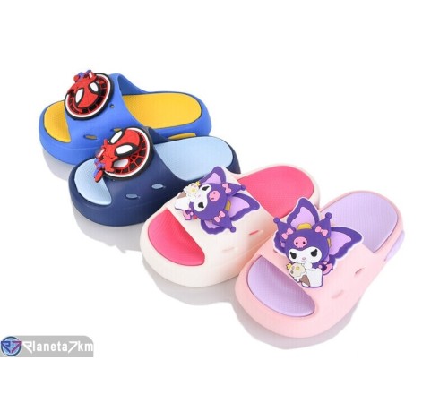 Шлепки дитячі на літо (12 пар р.24-29) мікс  "Melinda"