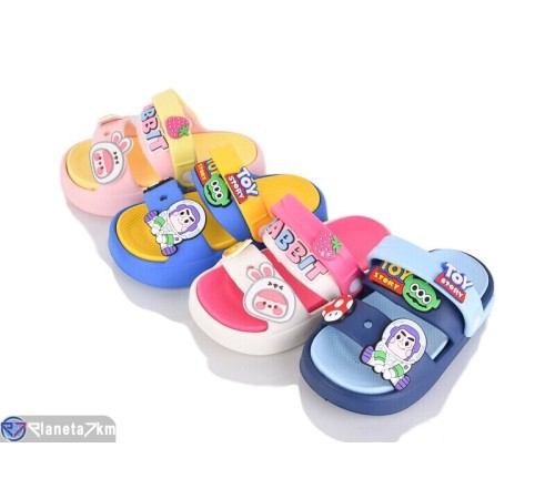 Шлепки дитячі на літо (12 пар р.24-29) мікс  "Melinda"