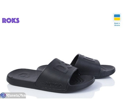 Шлепки чоловічі на літо (8 пар р.40-46) чорний  "Roks"