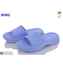 Шлепки жіночі на літо (8 пар р.37-41) блакитний  "Roks"