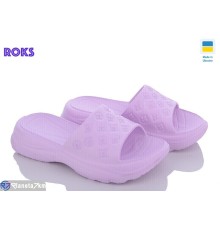 Шлепки жіночі на літо (8 пар р.37-41) фіолетовий  "Roks"