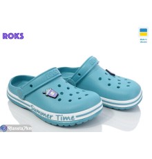 Кроки дитячі на літо (8 пар р.33-36) блакитний  "Roks"
