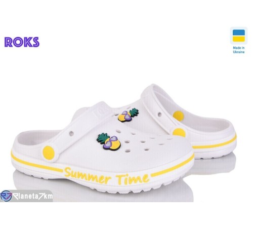 Кроки дитячі на літо (8 пар р.33-36) білий  "Roks"