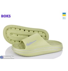 Шлепки жіночі на літо (8 пар р.37-40) зелений  "Roks"