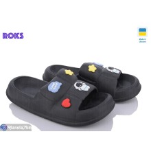 Шлепки жіночі на літо (8 пар р.36-40) чорний  "Roks"