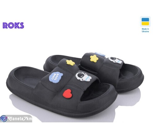 Шлепки жіночі на літо (8 пар р.36-40) чорний "Roks" Шлепки жіночі на літо (8 пар р.36-40) чорний "Roks"