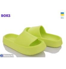 Шлепки жіночі на літо (8 пар р.36-40) зелений  "Roks"