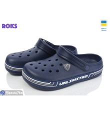 Кроки дитячі на літо (8 пар р.36-41) синій  "Roks"
