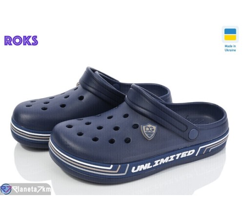 Кроки дитячі на літо (8 пар р.36-41) синій  "Roks"