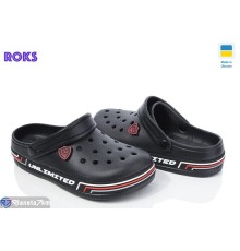 Кроки дитячі на літо (8 пар р.36-41) чорний  "Roks"