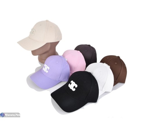 Кепка жіноча на літо (5 шт. р.сетка 56-59) мікс  "CAROLLA"