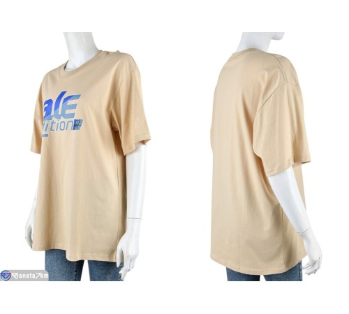 Футболка жіноча на літо (5 шт. р.сетка S-2XL) бежевий  "Mirella"