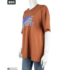 Футболка жіноча на літо (5 шт. р.сетка S-2XL) коричневий  "BIG"