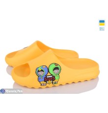 Шлепки дитячі на літо (8 пар р.31-36) жовтий  "LEO"