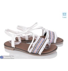 Босоніжки жіночі на літо (8 пар р.36-41) білий  "Fuggo"