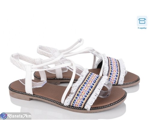 Босоніжки жіночі на літо (8 пар р.36-41) білий  "Fuggo"